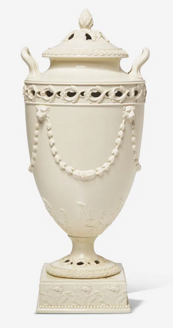 A Large Wedgwood Queensware Vase and Cover