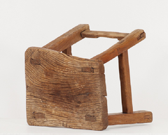 A Chinese Elm Stool Qing Dynasty