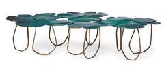 Bronze Lilypad Form Coffee Table by Paula Swinnen