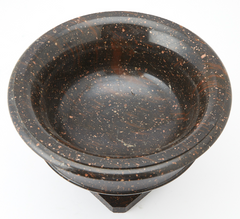 A Porphyry Classical Form Urn Raised on Square Base