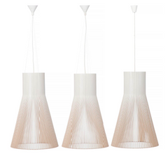 Large Scale White Lacquered Birch Lantern By Seppo Koho