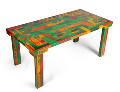 A Unique Painted Dining Table by Jim Partridge and Nick Bodimeade