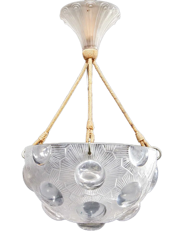 A  "Soleil" Plafonnier, Designed By Rene Lalique 1929