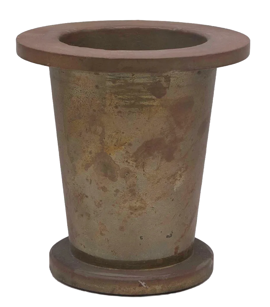 Heavy Antique Patinated Bronze Vase