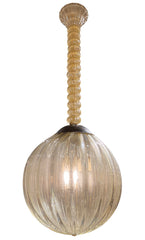 Attributed to Seguso Vetri D'Arte Blown Glass Round Lantern, c. 1935