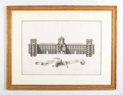 Pair of Carolius Nolli Engravings of Italian Architect Luigi Vanvitelli's Royal Palace of Caserta