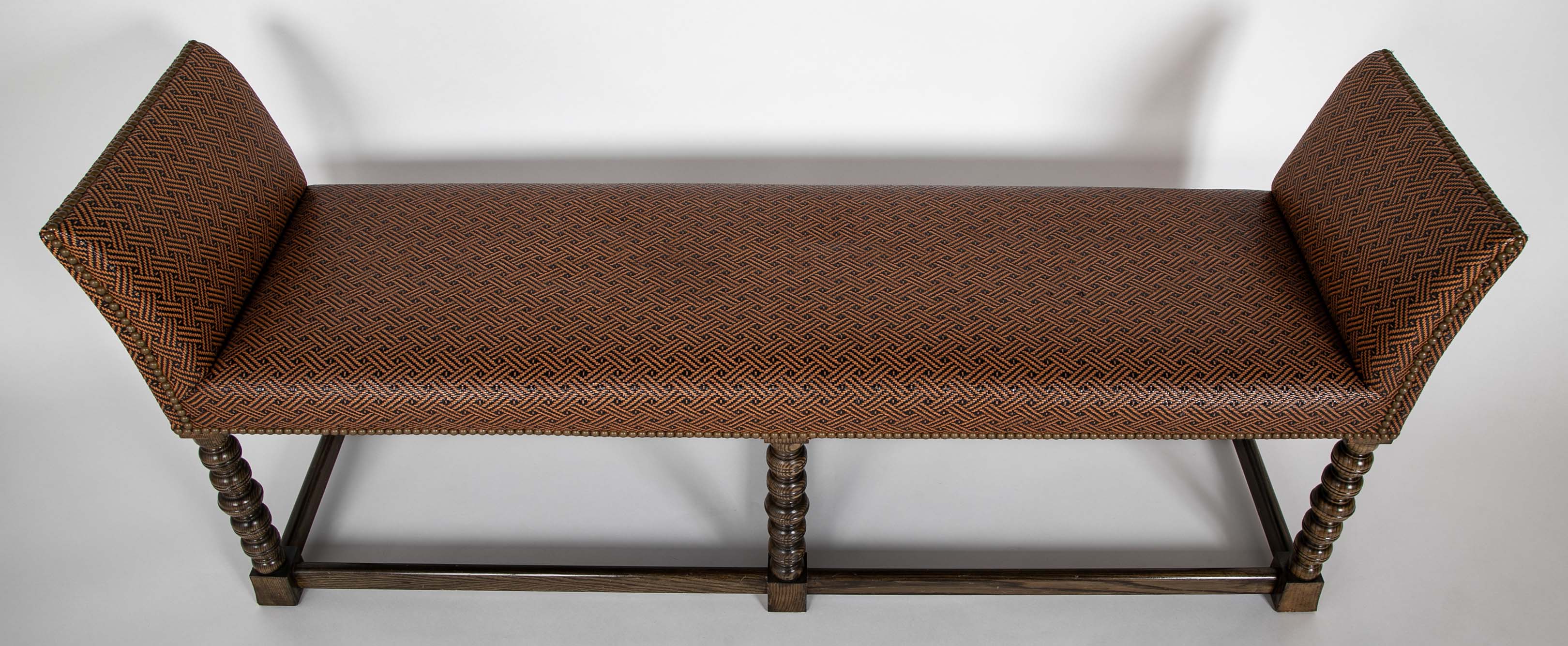 Jacobean Style Barley Twist Bench by John Rosselli