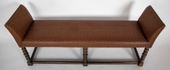 Jacobean Style Barley Twist Bench by John Rosselli
