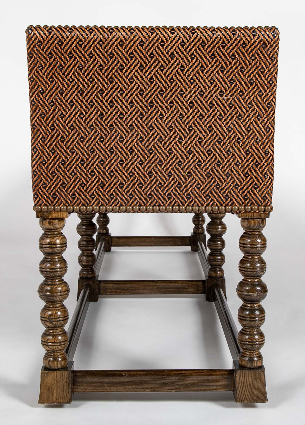 Jacobean Style Barley Twist Bench by John Rosselli