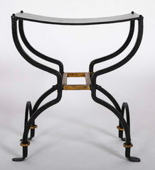 A French Mid-Century Iron Stool