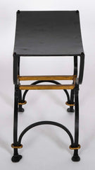 A French Mid-Century Iron Stool