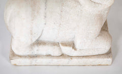 A Pair of Early 20th Century Carved Stone Rams