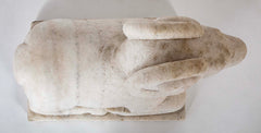 A Pair of Early 20th Century Carved Stone Rams