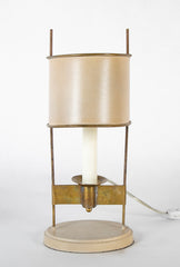 Pair of Mid-Century Adjustable French Bouillotte Lamps