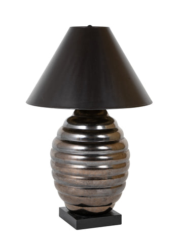 Monumental Italian Modernist Beehive Table Lamp