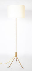 A Pair of French Mid-Century Bronze Floor Lamps