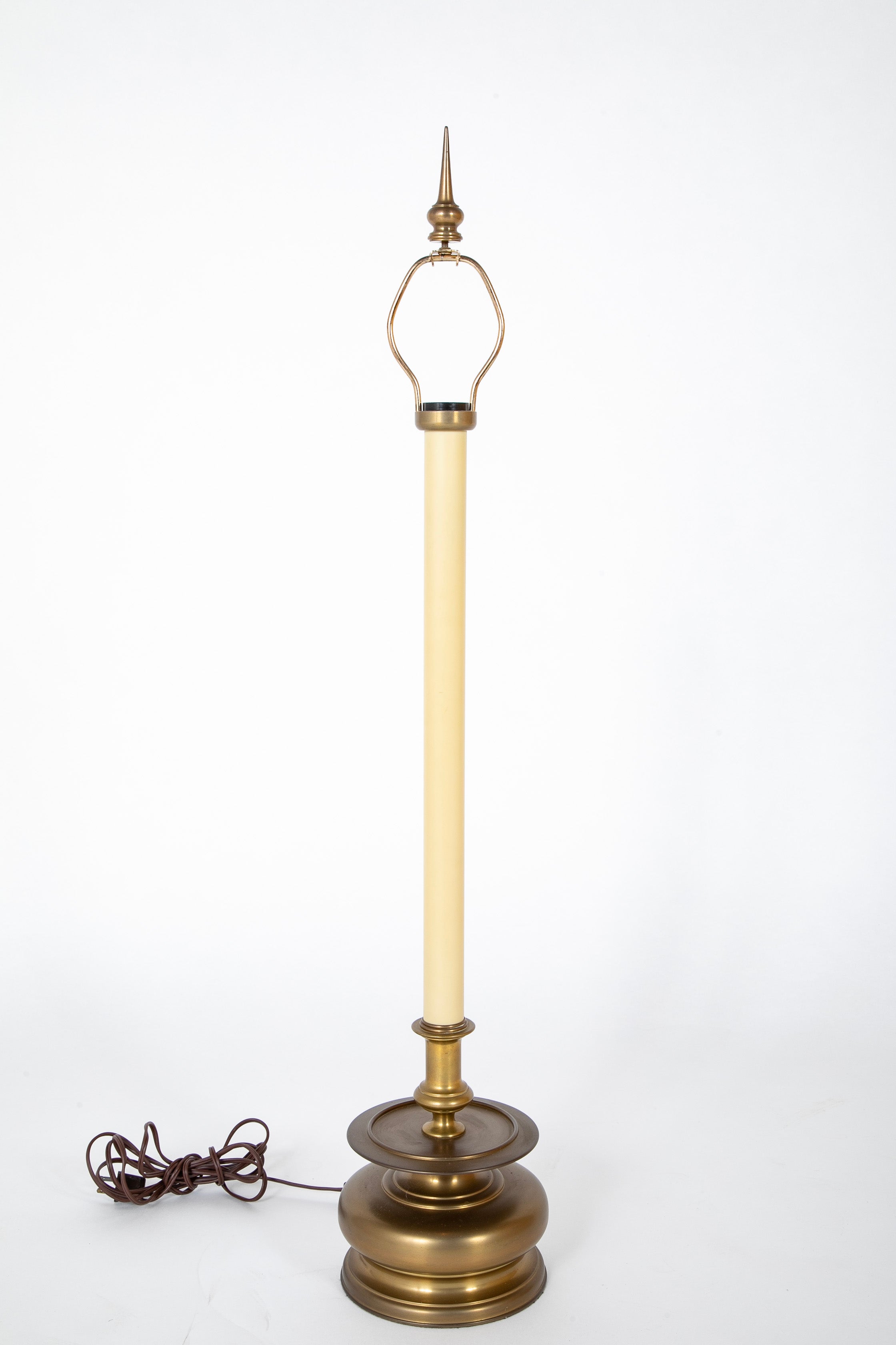 A Pair of Chapman Brass Candlestick Table Lamps