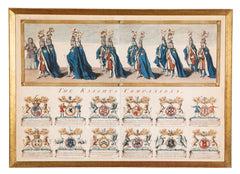 Pair of 19th Century "Knights of Companions" Engravings