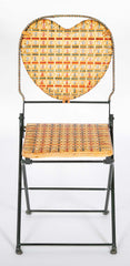 Set of Rattan & Wrought Iron Folding Chairs by "Un Jardin en Plus" Paris