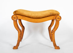 19th Century English Paw Foot Bench or Stool