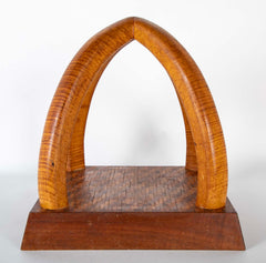 Late 19th Century Tiger Maple Parquetry Sculpture