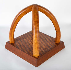 Late 19th Century Tiger Maple Parquetry Sculpture