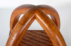 Late 19th Century Tiger Maple Parquetry Sculpture