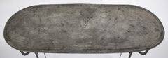 Pair of Zinc Top Garden Console Tables