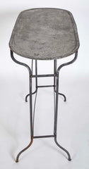 Pair of Zinc Top Garden Console Tables