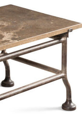 Cast Metal Stone Top Cocktail Table