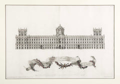 Pair of Carolius Nolli Engravings of Italian Architect Luigi Vanvitelli's Royal Palace of Caserta