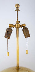 Karl Springer Brass Sphere Lamp