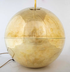 Karl Springer Brass Sphere Lamp