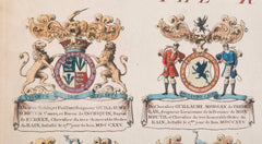 Pair of 19th Century "Knights of Companions" Engravings