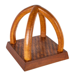 Late 19th Century Tiger Maple Parquetry Sculpture