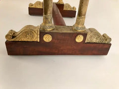 Regency Mahogany and Gilt Bronze Side Table