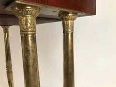 Regency Mahogany and Gilt Bronze Side Table