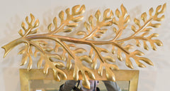 Herve Van Der Straeten "Feuilles de Laurier" Gilt Bronze Mirror