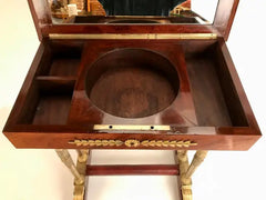 Regency Mahogany and Gilt Bronze Side Table