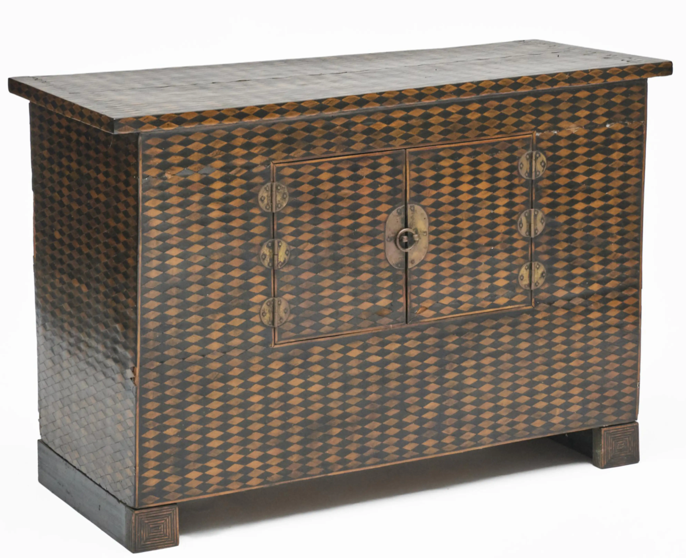 Korean Chestnut and Pearwood Royal Bedside Chest