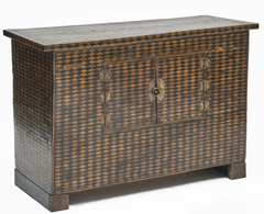 Korean Chestnut and Pearwood Royal Bedside Chest