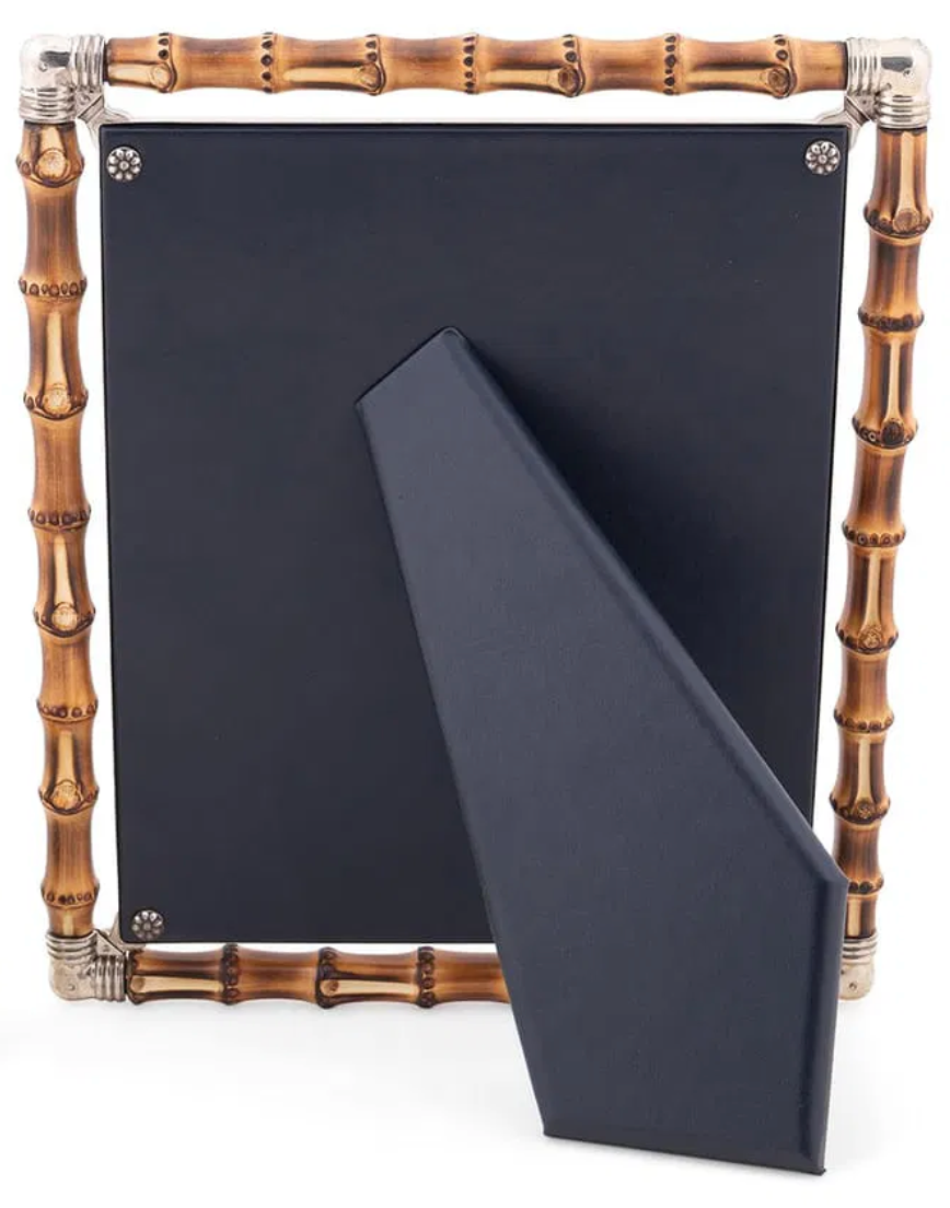 Buccellati Sterling Silver and Natural Bamboo 8x10 Photograph Frame, Late 20th Century
