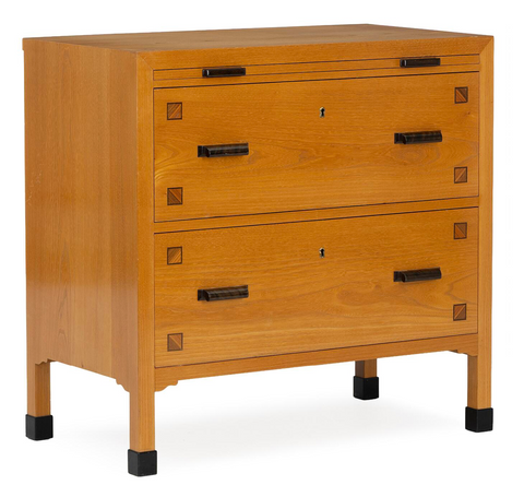 Swedish Design Chest of Drawers with Inlay