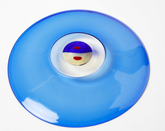 Tapio Wirkkala for Venini Murano Glass Plate on Stand