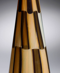 Barovier & Toso Mid Century Glass and Brass Lamp