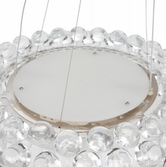 Patricia Urquiola & Eliana Gerotto Caboche Spensione Wire Suspended Chandelier with Plexiglas Balls by Foscarini