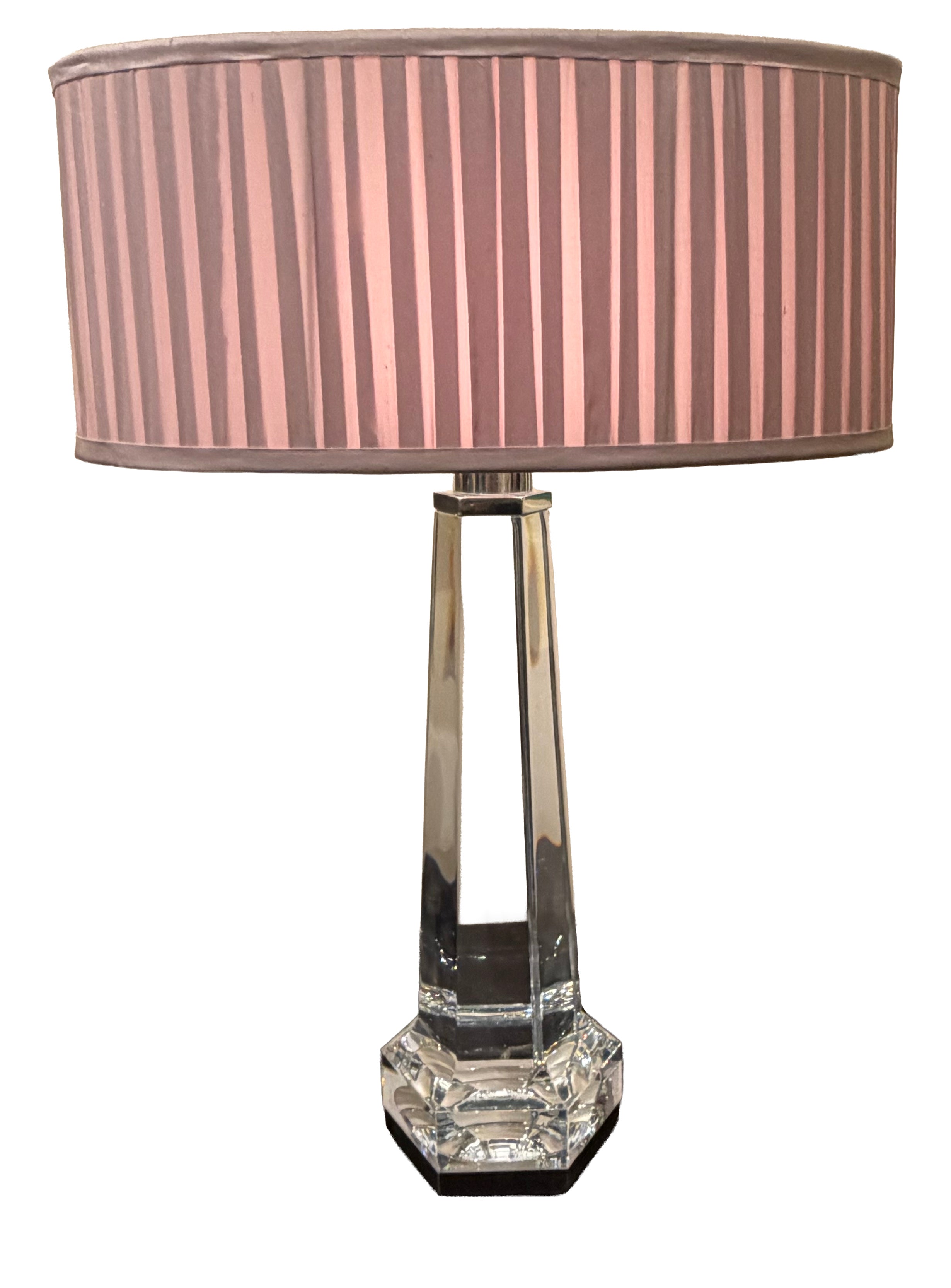 Pair of Baccarat 'Krysta' French Crystal Table Lamps