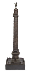 Grand Tour Bronze Model of the Vendôme Column, 19th Century, Mounted on Slate Base