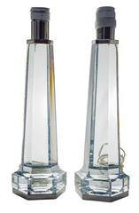 Pair of Baccarat 'Krysta' French Crystal Table Lamps