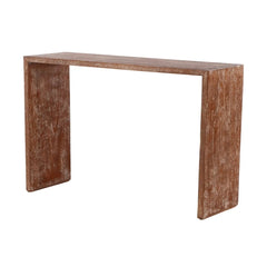 Cerused Oak French Console in the Manner of Jean-Michel Frank